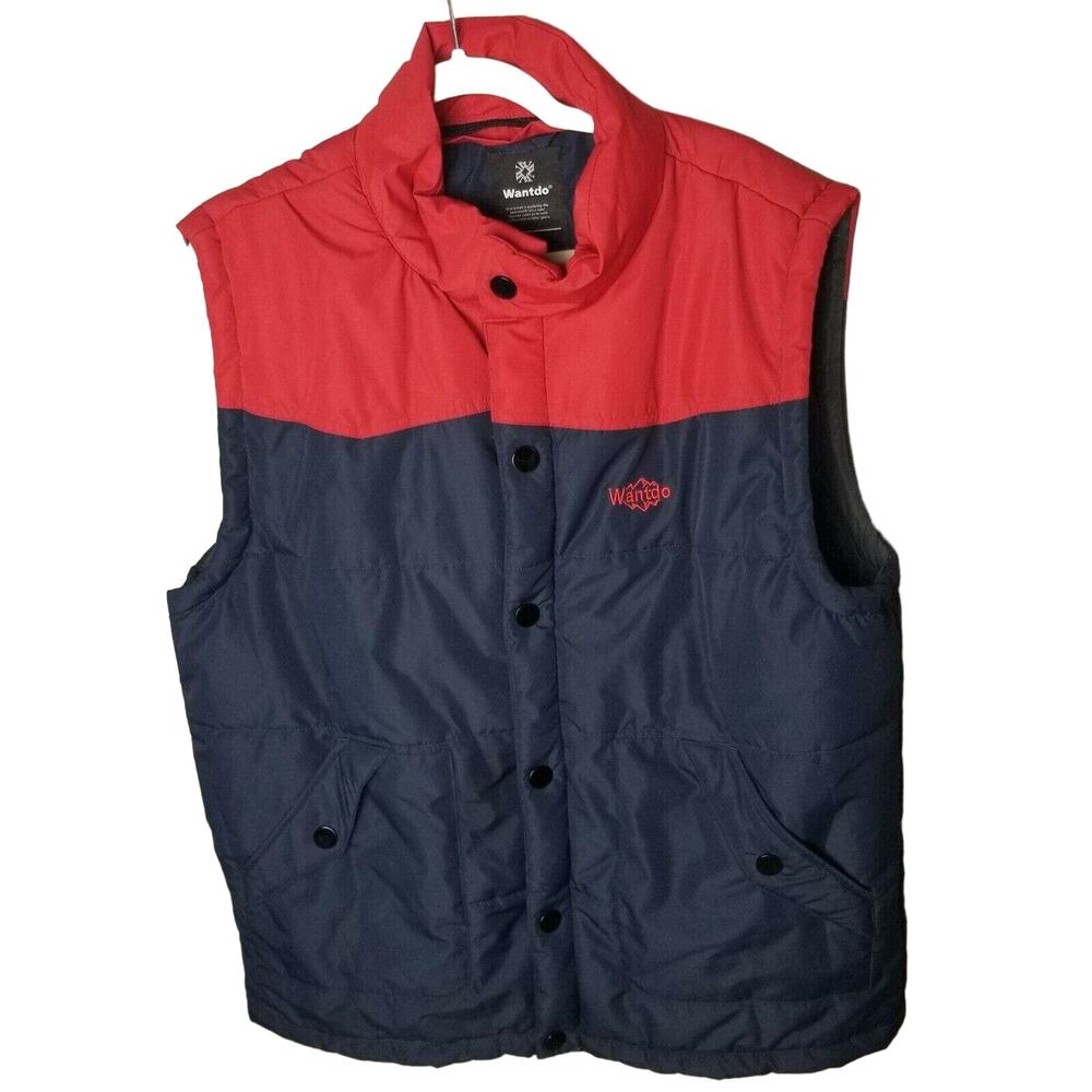 Wantdo Mens Puffer Vest Soze XL Gorpcore Ski Outdoor Insulated Cold Weather